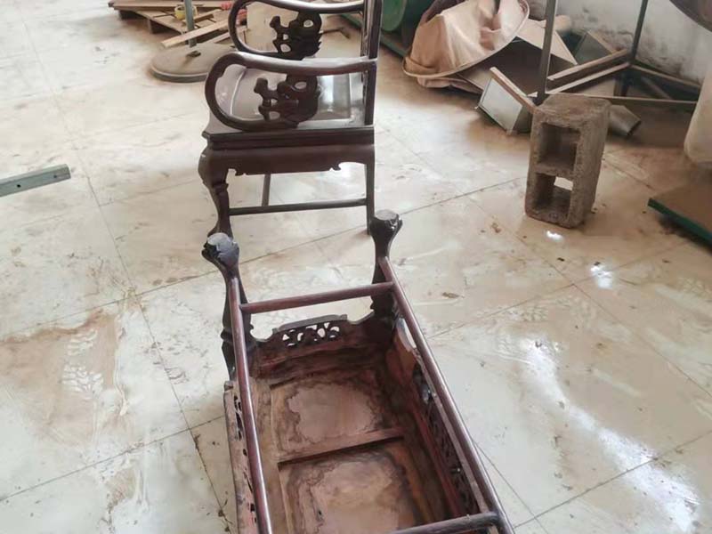 竹山老旧红木家具保养维修厂